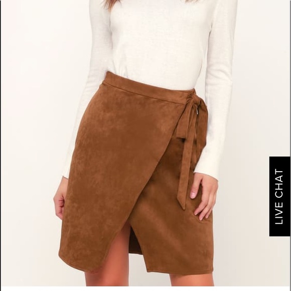 Lulus Dresses & Skirts - Lulus suede wrap skirt